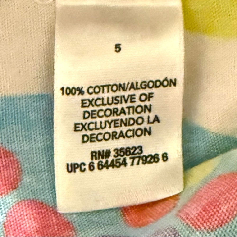 Carter’s 5 Retro Rainbow Circle Cotton Dress - Picture 4 of 5